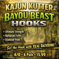 KAJUN KUTTER HOOKS--BAYOU BEAST
