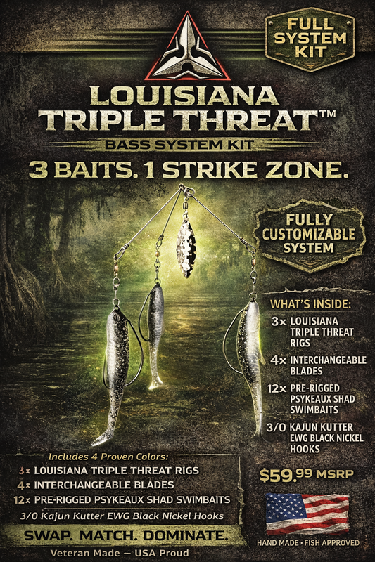 bass lures made in louisiana Lake X Lil' Basstard Team Rhino Outdoors LLC poured BFS creature bait built for finesse bass fishing Largemouth Bass Ultralight Tackle The