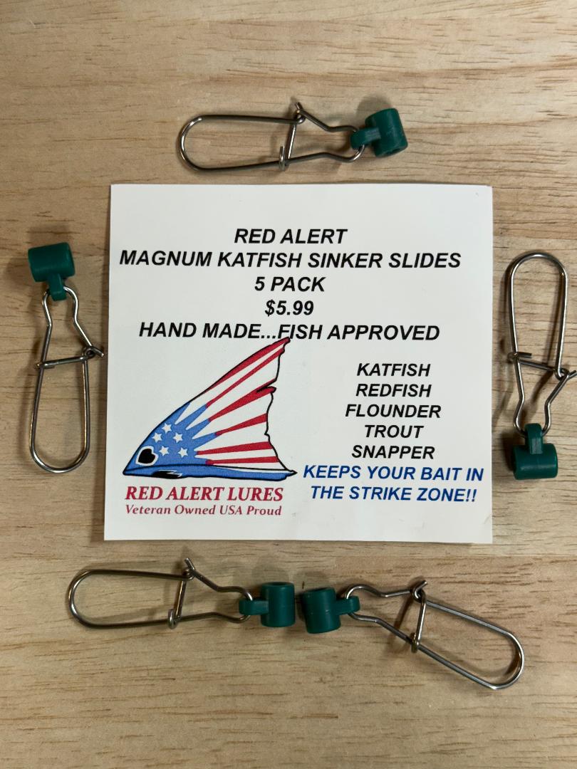 Red Alert Magnum Katfish Sinker Slides