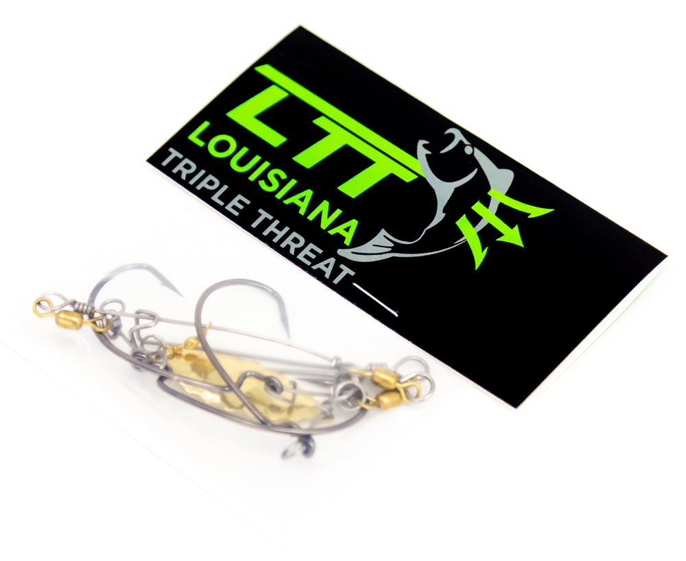 Louisiana Triple Threat - Gold - EWG Hooks