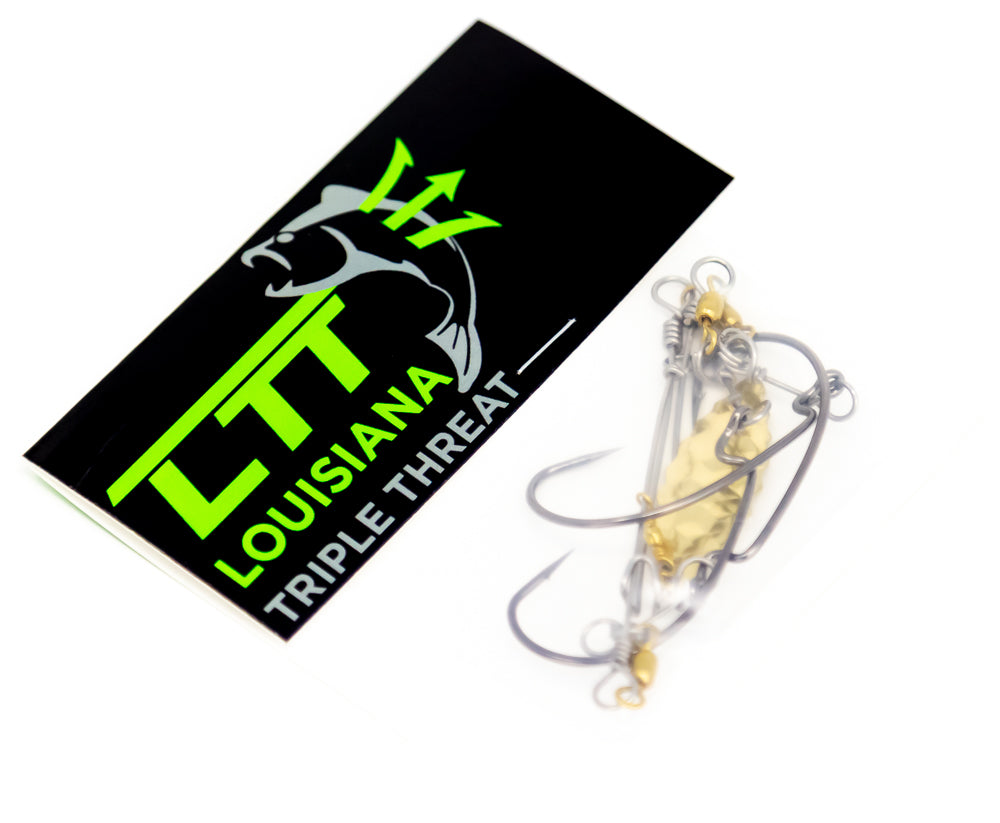 Louisiana Triple Threat - Gold - EWG Hooks