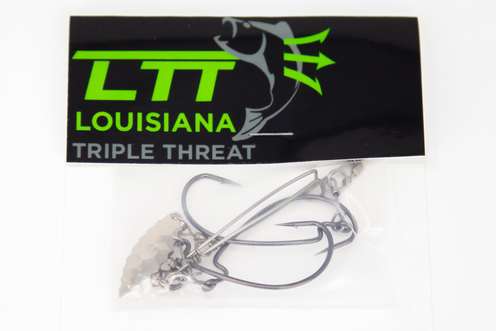 Louisiana Triple Threat - Nickeled - EWG Hooks
