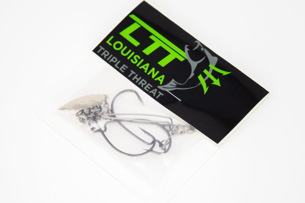 Louisiana Triple Threat - Nickeled - Swimbait Hooks