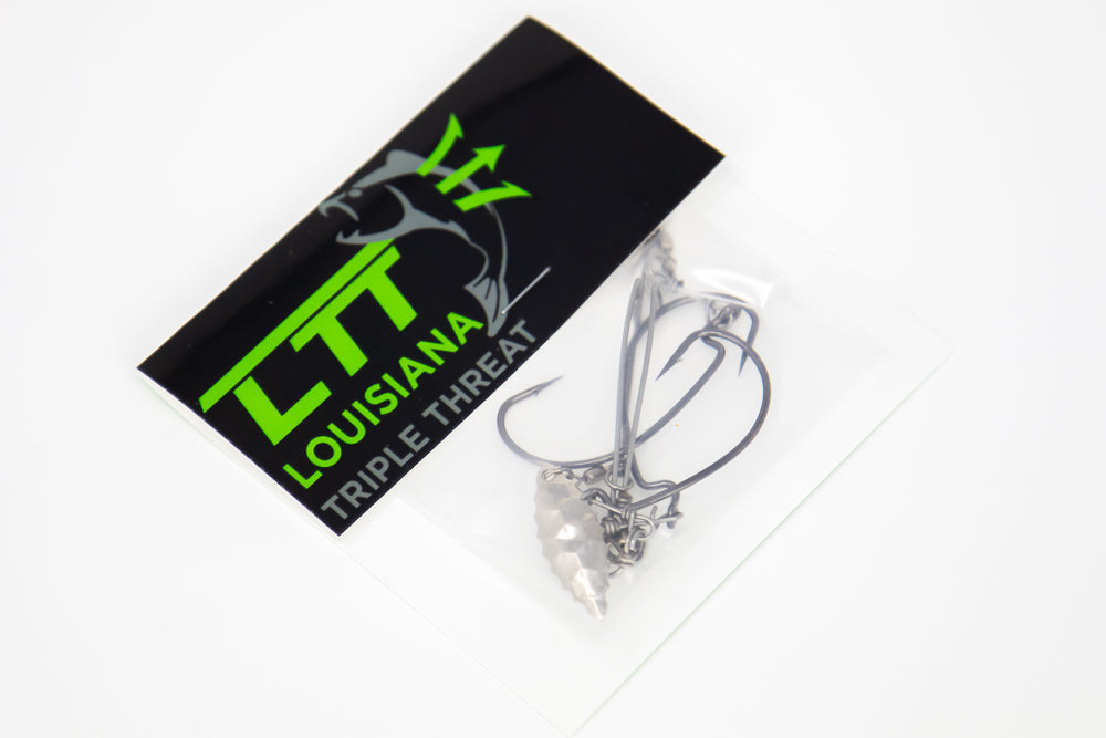 Louisiana Triple Threat - Nickeled - Swimbait Hooks
