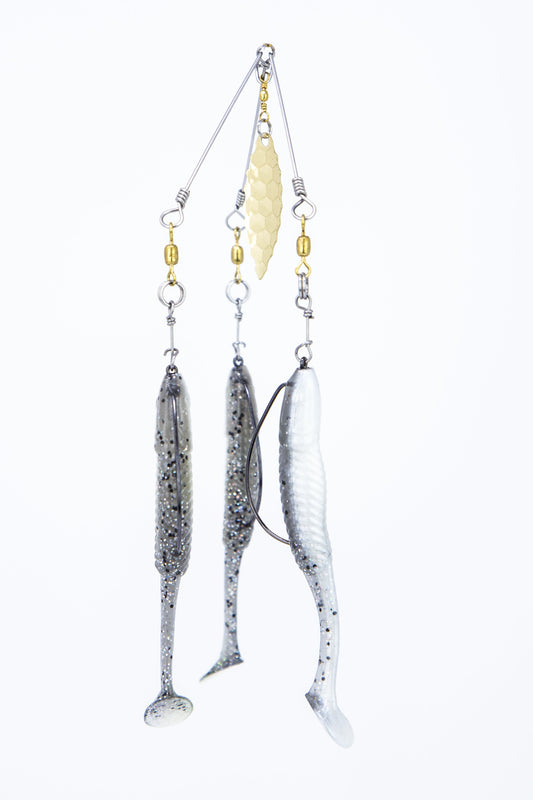 Louisiana Triple Threat - Gold - Swimbait Hooks